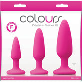 Entrenador Plug Anal Colours Pleasures - Trainer Kit - Pink - Cake Sex Shop 2
